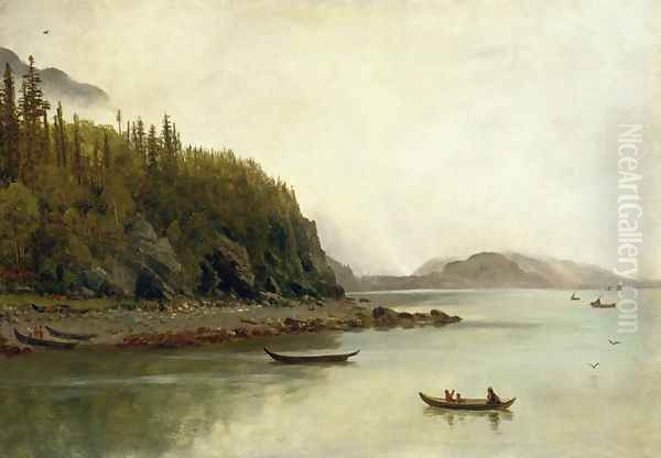 Indians Fishing - view 1