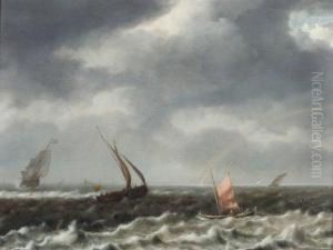 Marine Avec Arc En Ciel by Hendrik van Anthonissen
