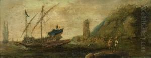 Kustenlandschaft Mit Galeere by Aert Anthonisz