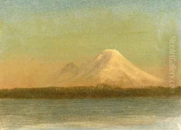 Snow Capped Moutain At Twilight - view 1