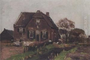 Oude Pastorie Te Kortenhoef by Bernard Antoine Van Beek
