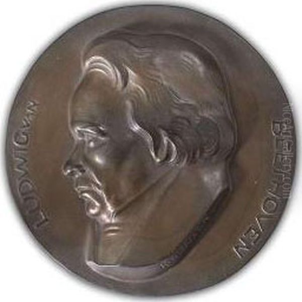 Beethoven". Bronze.signed - view 1