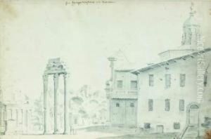 Vue Du Forum Au Pied Du Capitole by Willem Van Bemmel