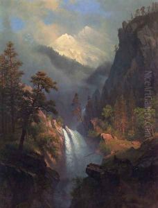 Cascading Falls at Sunset