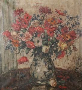 Bloemstilleven by Alfons, Van Beurden Snr.