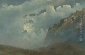Mountain Peaks in the Clouds