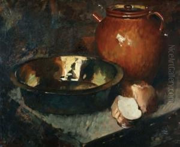 Stilleven Met Koperen Schaal - view 1