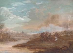 A Military Skirmish (illustrated); And In The Melee Of Battle