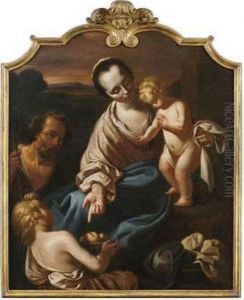 The Holy Family With The Infant St. 
John The Baptist.