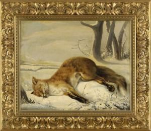 Winterlandschaft Mit Erlegtem Fuchs. by Lambert Van Bokkelen