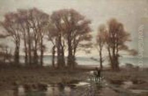 Paysage D'hiver by Jan Willem Van Borselen