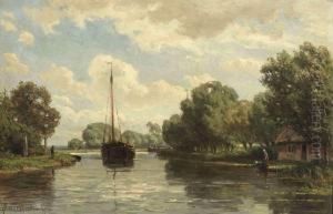 Landschap Aan De Gouwe by Jan Willem Van Borselen