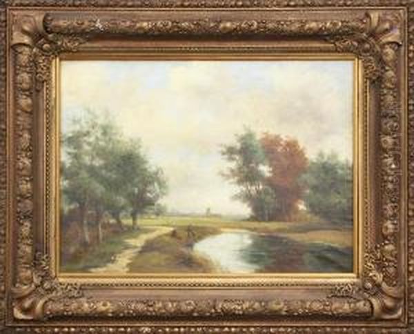 Figures In A Dutch Landscape - view 1