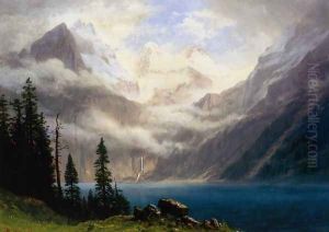 Mountain Scene I by Albert Bierstadt