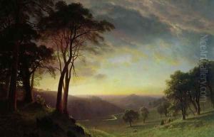 The Sacramento River Valley by Albert Bierstadt