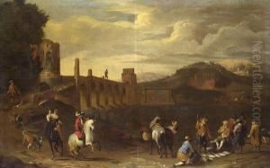Paesaggio Con Figure by Peeter van Bredael