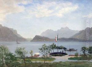 Lakeshore In Northern Italy, c 1855