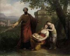 The Abandonment Of Moses by Mathieu Ignace van Bree
