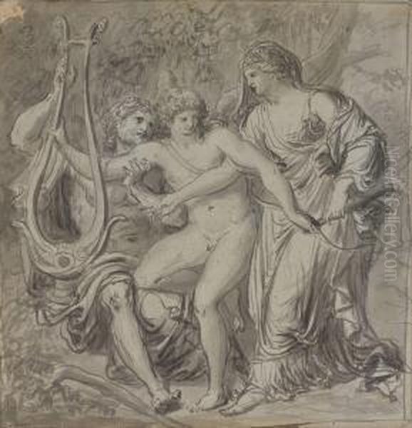 Apollon Et Ses Parents Jupiter Et Latone - view 1