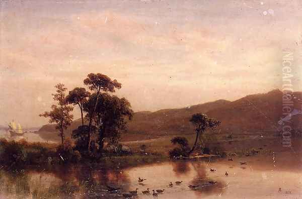 Study for 'Gosnold at Cuttyhunk, 1602' - view 1