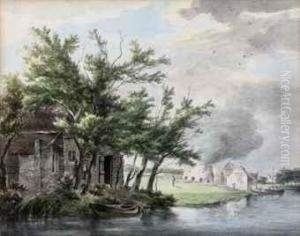 Lime Kilns Along The Leidse Vaart, Near Hillegom