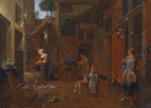 A Crowded Courtyard