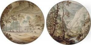 A Wooded Landscape Seen From A Cavern