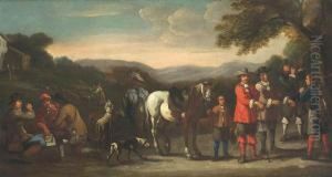Preparing The Hunt by Abraham Van Calraet