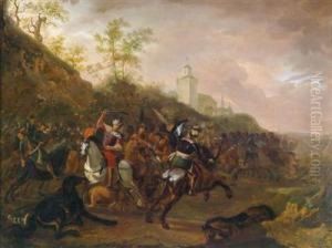 Einreitergefecht by Barend Van Kalraet