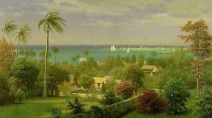 Panoramic View of the Harbour at Nassau in the Bahamas