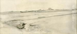 Paysage Desert Avec Ruines by Camille Van Camp