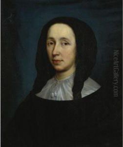 Portrait Of A Lady by Cornelisjanssens Ii Van Ceulen