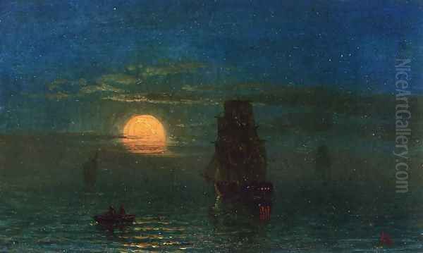 Ships in Moonlight - view 1