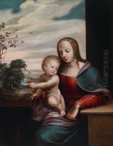Madonna Con Gesu Bambino by Cornelis Sotte Cleef Van Cleve