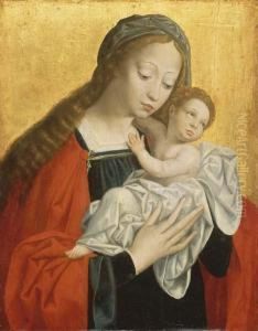 Vierge A L'enfant by Cornelis Sotte Cleef Van Cleve