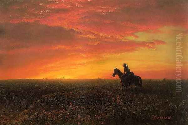 On the Plains, Sunset - view 1