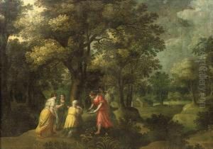 The Finding Of Moses by Gillis van Coninxloo