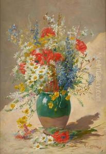 Vase Fleuri De Fleurs Des Champs - view 1