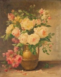 Bouquet De Fleurs by Edmond Van Coppenolle