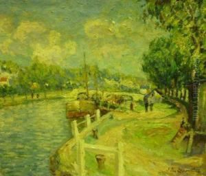 La Seine A Montereau by Jacques Van Coppenolle