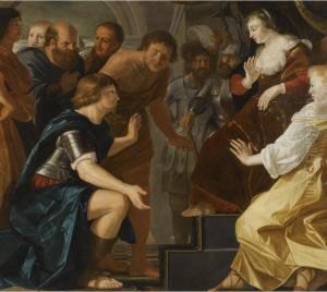 Aeneas Taking Leave From Dido by Christian Gillisz. Van Couwenbergh
