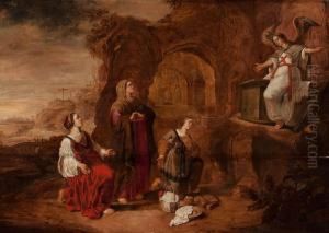 Las Tres Marias Ante El Sepulcro by Abraham van Cuylenborch