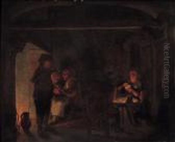Interno Con Figure Al Focolare - view 1