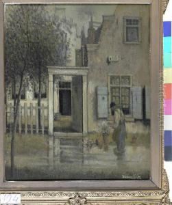 Man Bij Een Huis by Henri Van Daalhoff