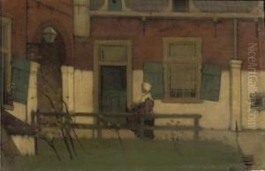 In The Courtyard by Henri Van Daalhoff