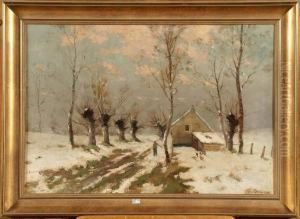 Paysage D'hiver by Frans Van Damme