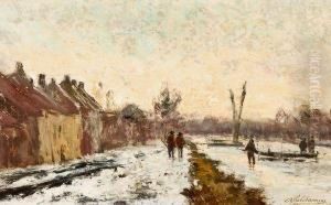Paysage Hivernal by Frans Van Damme