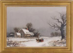 A Wintery Day by William Velde Van De Bonfield