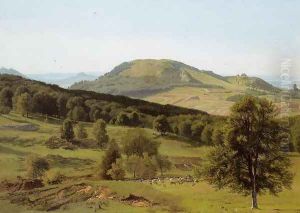 Landscape: Hill and Dale by Albert Bierstadt
