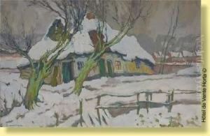 Chaumiere Sous La Neige by Pol Van De Broeck